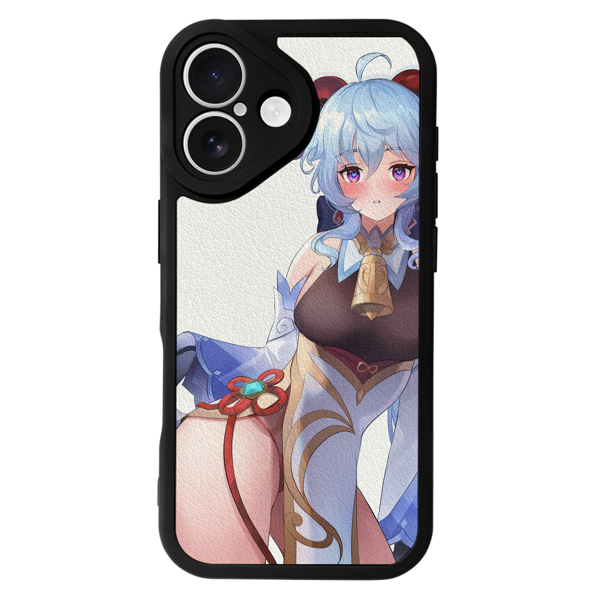 げんし神 genshin 【iPhone 16シリーズ対応】シリコンスマホケース（レザー調） 材質：シリコン